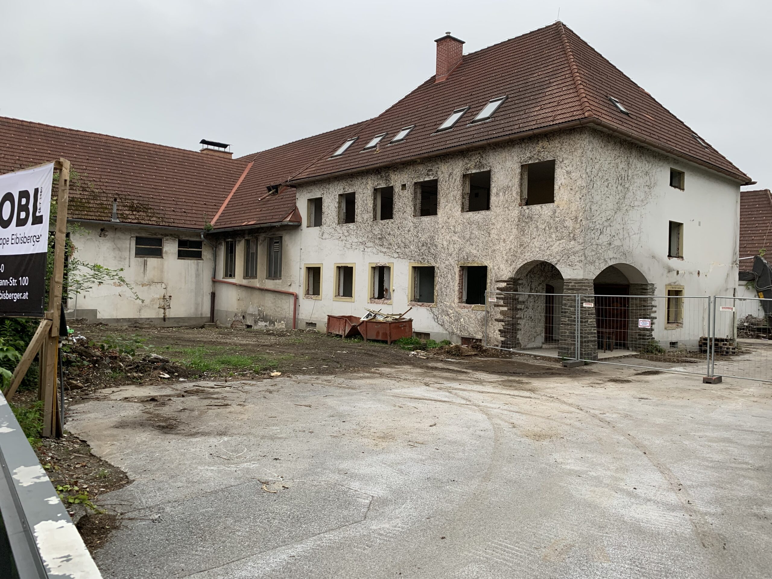 Baustart für eine Sanierung in Voitsberg